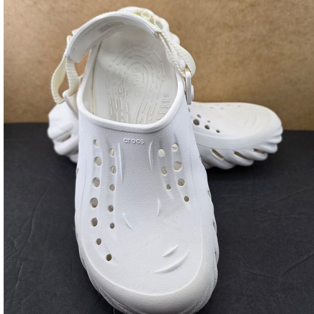 Crocs Echo Clogs Unisex White Size M9/W11